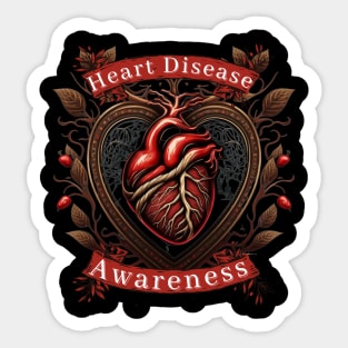 A Heart Disease Awareness Sticker